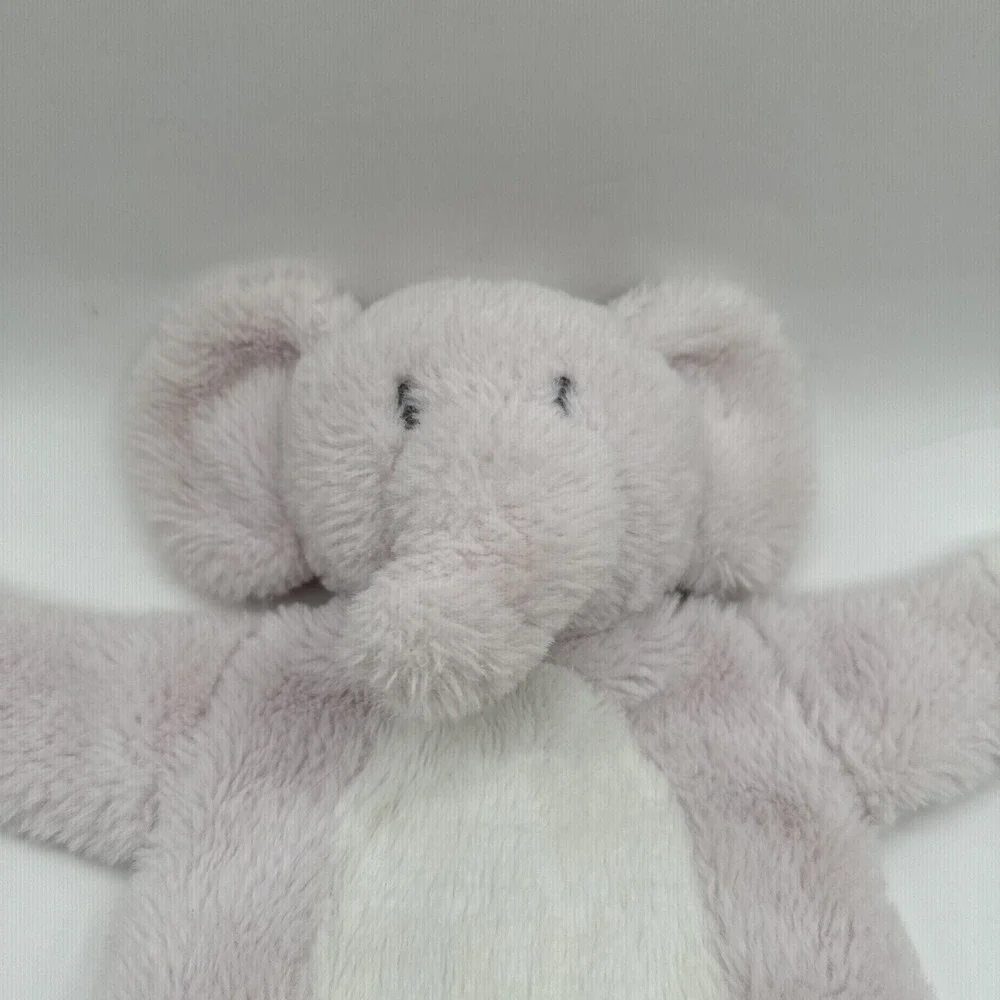 2018 Kellytoy Flatties Pink Elephant Baby Blanket Crinkle‎ Rattle Plush Lovey